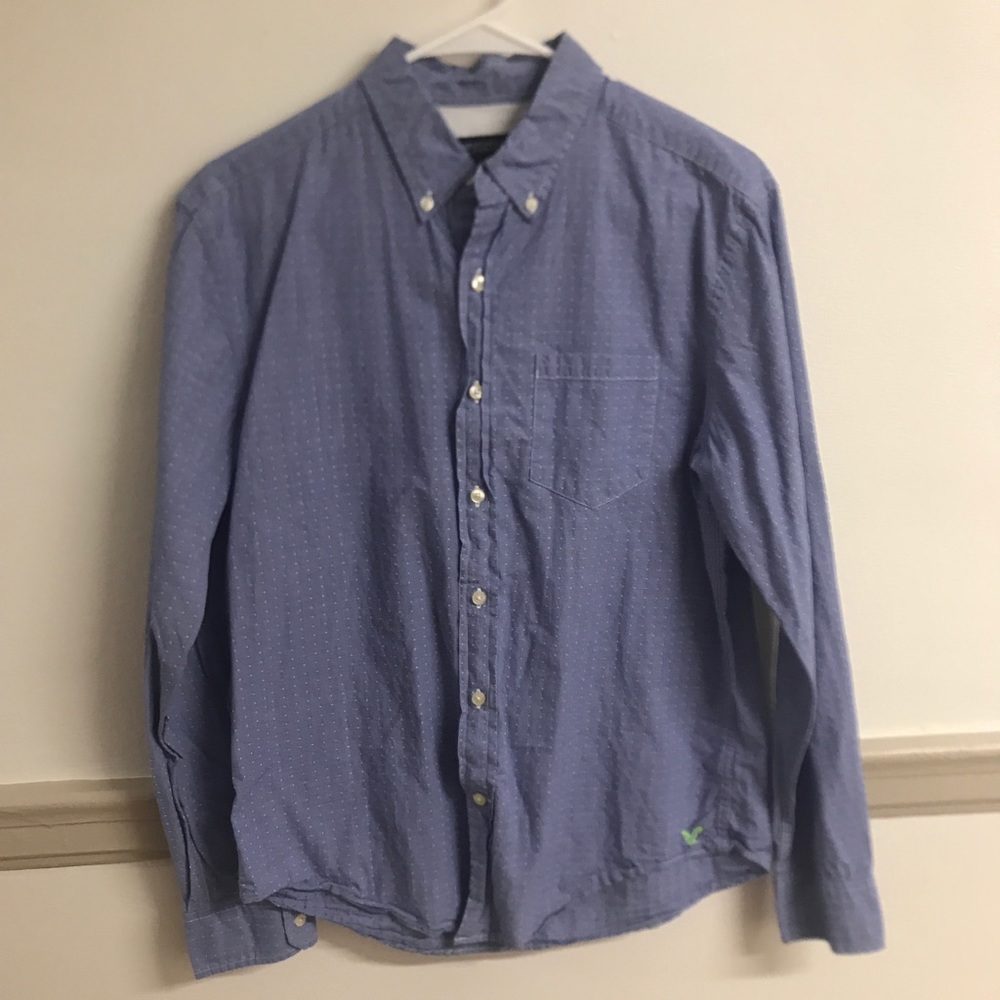 American Eagle Blue Button-Down